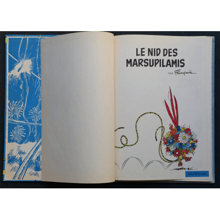 Spirou et Fantasio T.12 - Le Nid des Marsupilamis - C - EO - (1960)  Très bel exemplaireLes plats sont très beaux, très peu fro