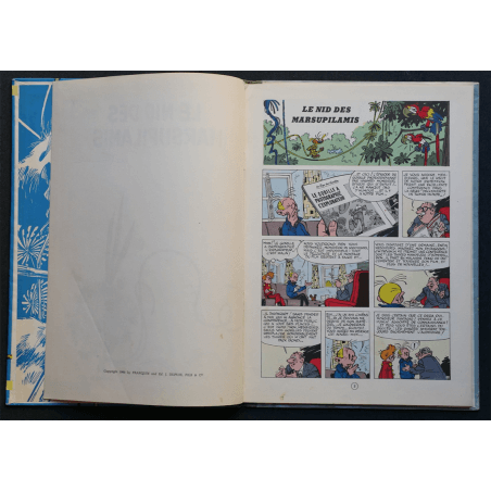 Spirou et Fantasio T.12 - Le Nid des Marsupilamis - C - EO - (1960)  Très bel exemplaireLes plats sont très beaux, très peu fro