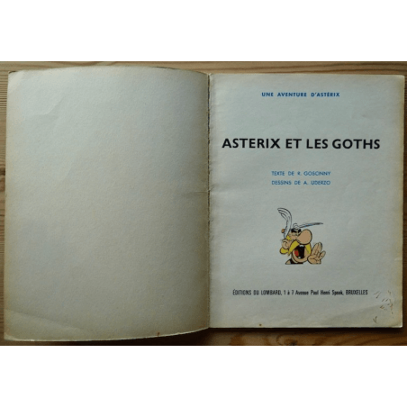 Astérix T.03 - Astérix et les Goths - B - Première édition belge - (1963)  Astérix et les Goths, édition originale belge broché