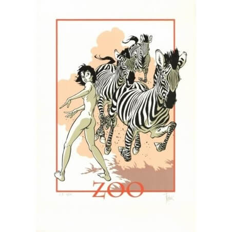 Frank Pé. Zoo T.03 /  Edition de luxe  Frank Pé. Zoo 3. Rare édition de luxe reprenant les planches couleur du tirage de tête,
