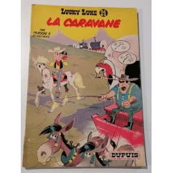 Lucky Luke T24 - La Caravane - B - 1 Album - EO - 1964  Edition originale Lucky Luke 1964 La CaravaneBon état signes d'usures r