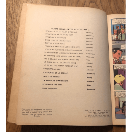  Pom et Teddy T.06 / Zone interdite /Craenhals / B / 1 Album / EO / 1964