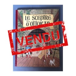 Tintin T8 - Le sceptre d'Ottokar (B2) - C - (1948)  Hergé - Les Aventures de Tintin - Album Le sceptre d'Ottokar - B2 - Dos rou