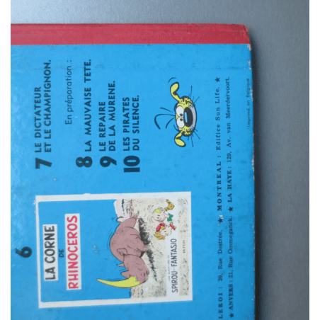 Spirou et Fantasio T7 / Le Dictateur et le Champignon / C / 1 Album / EO / 1956