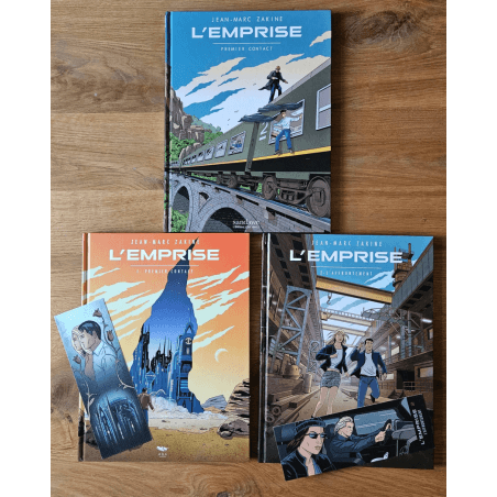 L'Emprise / 3x dédicaces / Série complète / 3x C / 3 Albums / EO / 2018/2021