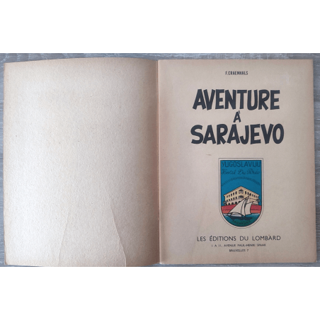 Aventure à Sarajevo / Craenhals / B / 1 Album/ EO / 1962