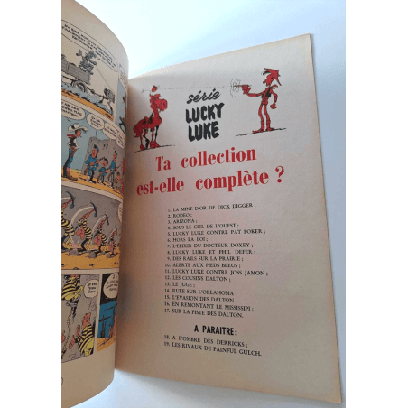 Lucky Luke T.17 / Sur la piste des Dalton / Morris / B / 1 Album / EO / 1962