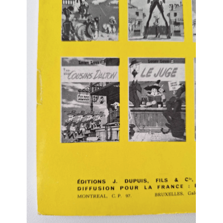 Lucky Luke T.17 / Sur la piste des Dalton / Morris / B / 1 Album / EO / 1962