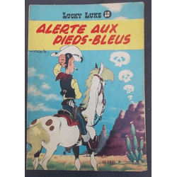 Lucky Luke T.10 / Alerte aux Pieds-Bleus / Morris / B / 1 Album / Première édition belge / 1958
