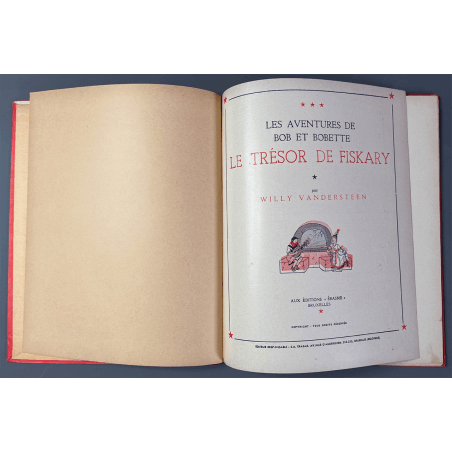 Bob et Bobette T.07 - Le Trésor de Fiskary / Vandersteen / C - 1 Album - Réédition - 1955