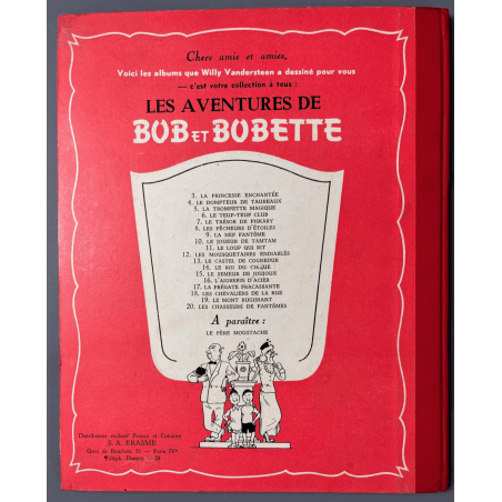 Bob et Bobette T.07 - Le Trésor de Fiskary / Vandersteen / C - 1 Album - Réédition - 1955