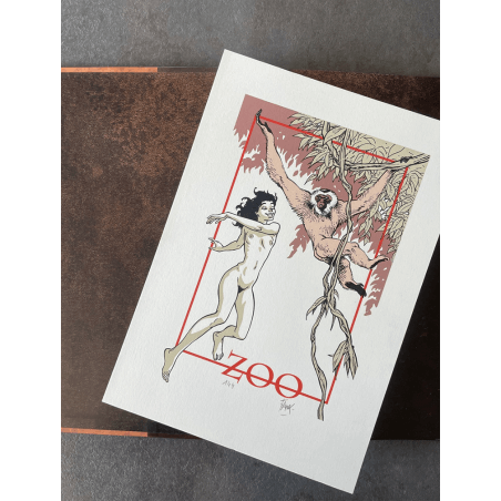 Zoo T.01 / Frank Pé / Sérigraphie - C + jaquette - 1 Album - Édition limitée - 1999