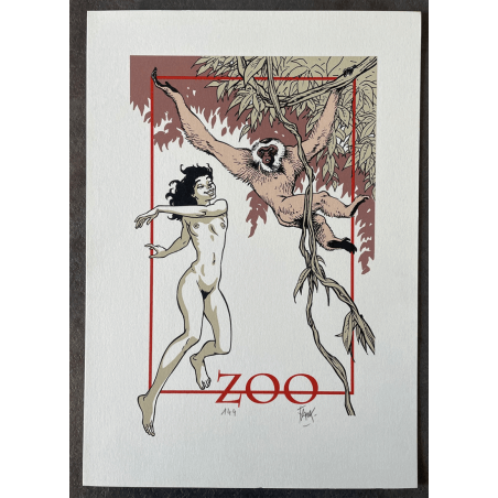 Zoo T.01 / Frank Pé / Sérigraphie - C + jaquette - 1 Album - Édition limitée - 1999