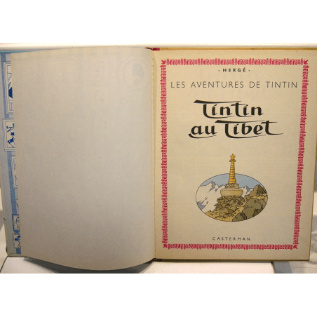  Tintin T.20 / Hergé / Tintin au Tibet (B29) / C - 1 Album - EO - 1960