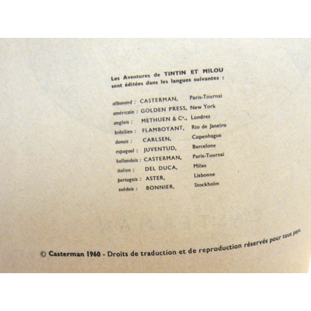  Tintin T.20 / Hergé / Tintin au Tibet (B29) / C - 1 Album - EO - 1960
