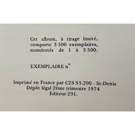 Corto Maltese T.02 / Hugo Pratt / C + jaquette - 1 Album - EO - 1974