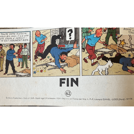 Tintin T17 - On a Marché sur la Lune (B11) - C - Très très bon état / proche du neuf - 1 Album - EO - 1954