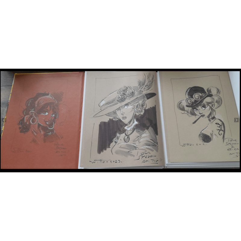 Artilleurs T.01 + T.03 + Das Mädchen der Universalausstellung T.02 + 2x Widmung / 3 Alben - EO / TL Artilleurs T.01 + T.03 + Das Mädchen der Universalausstellung T.02 + 2x Widmung / 3 Alben - EO / TL