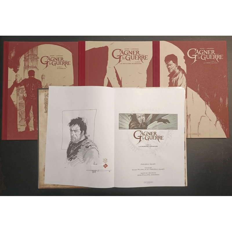 Gagner la guerre T.01 à T.04 / Dédicace / Série complète / EO/TL / 4 Albums - 2018/2022 Gagner la guerre T.01 à T.04 / Dédicace / Série complète / EO/TL / 4 Albums - 2018/2022