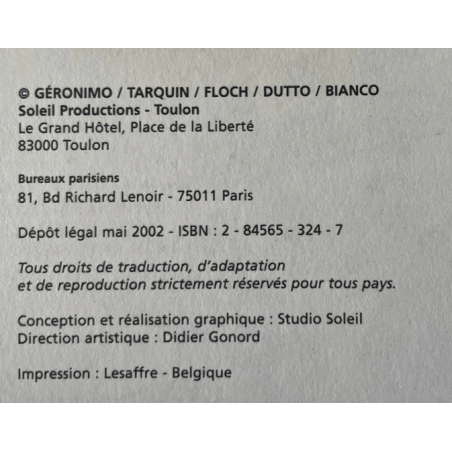  Krashmonsters T.01 / Tarquin / Mosca Argnus Siestae + colour signing - C - 2nd edition - 1 Album - 2002
