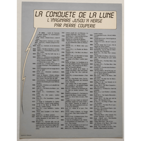 Tintin / Hergé / Ils ont marché sur la lune, de la fiction à la réalité - C - 1 Album - EO - 1985