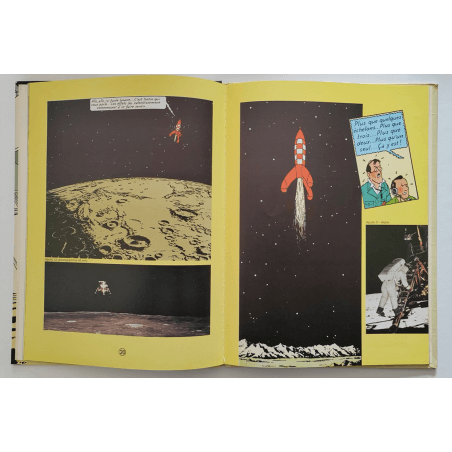 Tintin / Hergé / Ils ont marché sur la lune, de la fiction à la réalité - C - 1 Album - EO - 1985