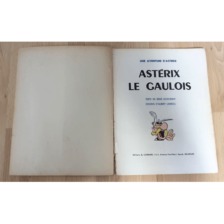 Astérix T.01 / Astérix le Gaulois / Uderzo / B / 1 Album / Première édition belge / 1961