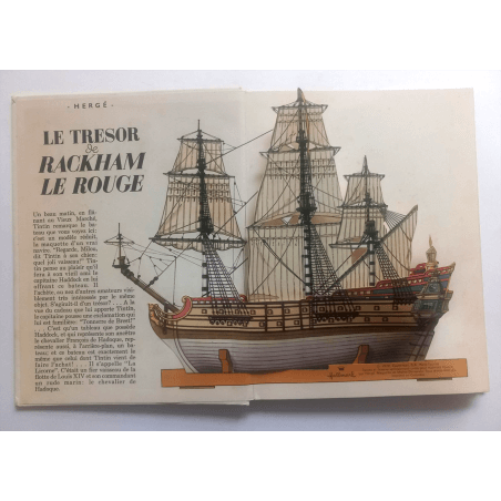  Tintin / Hergé / POP HOP / The TRESOR of RACKHAM THE RED / 1 Album / 1970