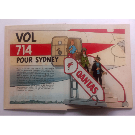Tintin / Hergé / POP HOP / VOL 714 POUR SIDNEY / 1 Album / 1971