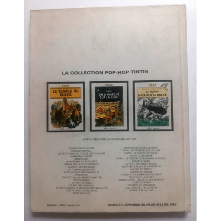 Tintin / Hergé /  POP HOP / L'ILE NOIRE / 1 Album - 1970