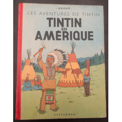 Tintin T.03 / Hergé / Tintin en Amérique (B1) / C / EO couleur / 1 Album - Première édition belge - 1945