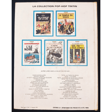  Tintin / Hergé / The Sceptre of Ottokar / POP-HOP Album / 1 Album / EO / 1971