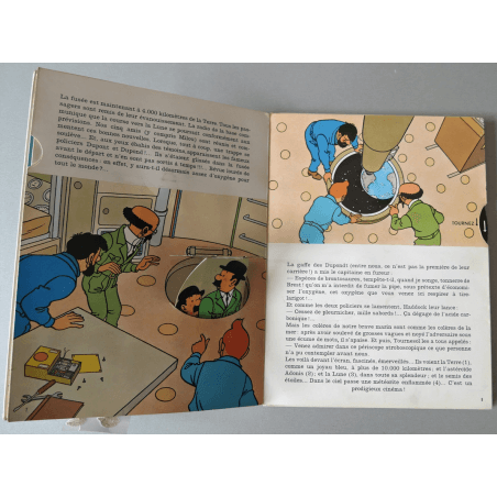 Tintin / Hergé / Pop-Hop / On a marché sur la lune / 1 Album / EO / 1969