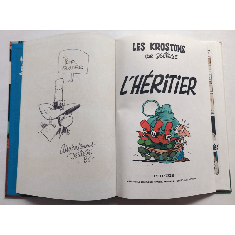  Les Krostons T.04 / L'Héritier / Dédicace  Deliège / C / 1 Album / EO - 1984