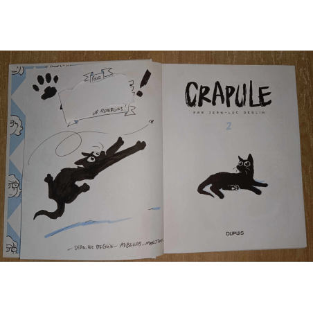 Collection de dédicaces / Clarke - Ptiluc - Jean-Luc Deglin / 5x C / 5 Albums / EO / 2012/2018