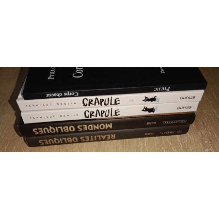 Collection de dédicaces / Clarke - Ptiluc - Jean-Luc Deglin / 5x C / 5 Albums / EO / 2012/2018