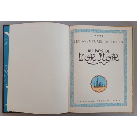 Tintin T.15 / Hergé / Au pays de l'or noir (B4) / C / 1 Album / 1950