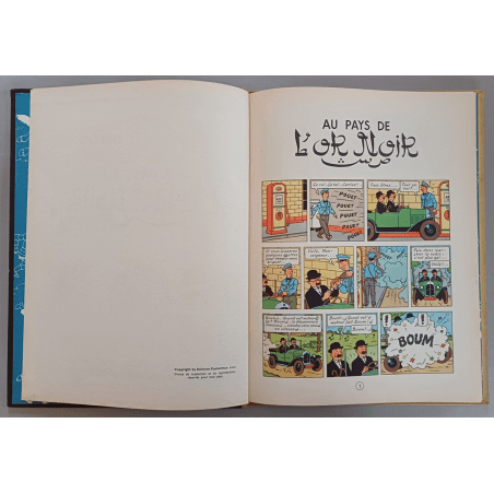 Tintin T.15 / Hergé / Au pays de l'or noir (B4) / C / 1 Album / 1950