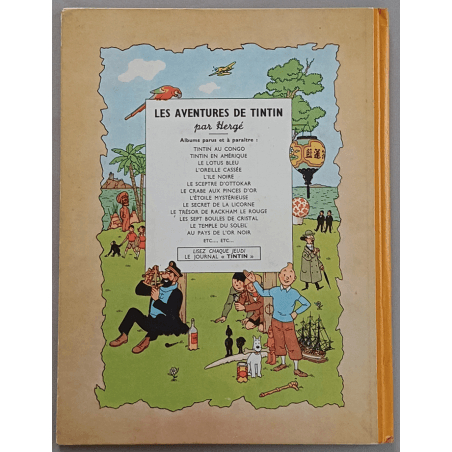 Tintin T.15 / Hergé / Au pays de l'or noir (B4) / C / 1 Album / 1950
