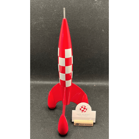 Tintin - Statuette Aroutcheff - La fusée (23 cm) - avec présentoir - 1 Album - 1986