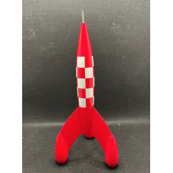 Tintin - Statuette Aroutcheff - La fusée (23 cm) - avec présentoir - 1 Album - 1986