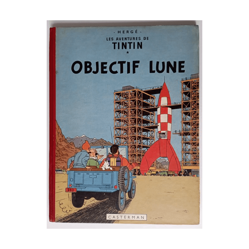 Tintin T16 - Objectif Lune (B8) - C - 1 Album - EO Belge - 1953