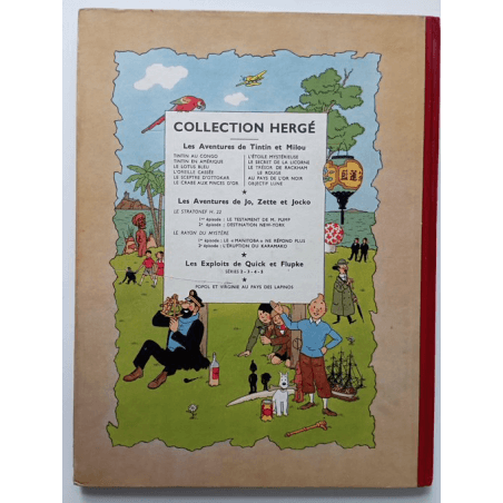 Tintin T16 - Objectif Lune (B8) - C - 1 Album - EO Belge - 1953