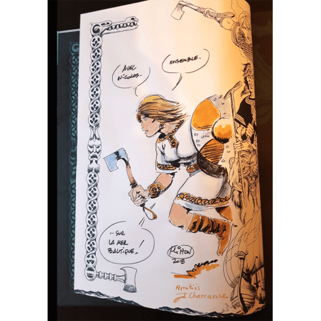  Awilda T.01 à T.03 / Dédicace couleur Mitton /  3x C + coffret - 3 Album - EO - 2017/2021