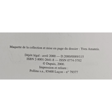 Lova / Intégrale / Dédicace Servais / C / 1 Album / EO / 2000