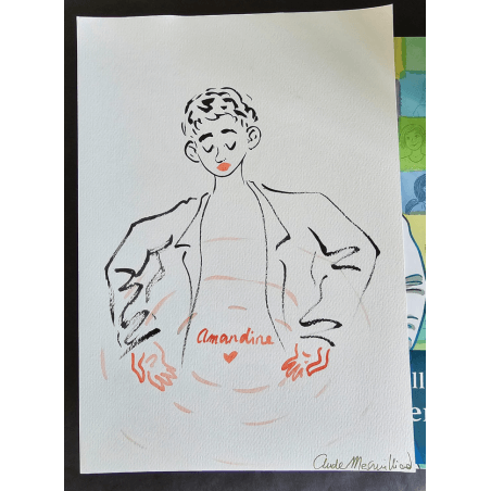 Aude Mermilliod - Le Chœur des femmes + Reflets changeants + dessin original - 2x C - Réédition - (2017/2021)