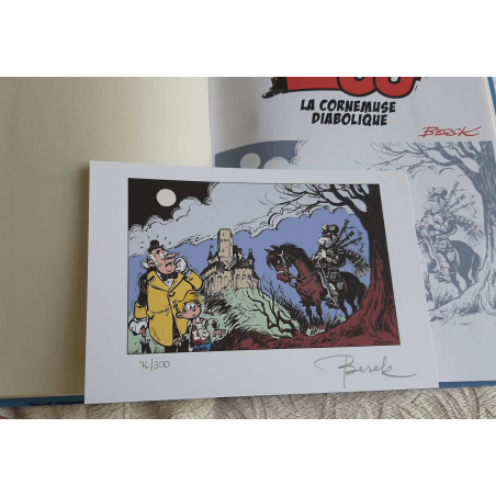 Lou T.08 / La Cornemuse diabolique + ex-libris + dédicace - C - TL - (2011)