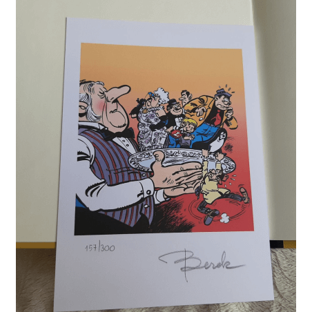  Lou T.10 / Lou brûle les planches / Berck / ex-libris + dédicace - C - TL - (2012)