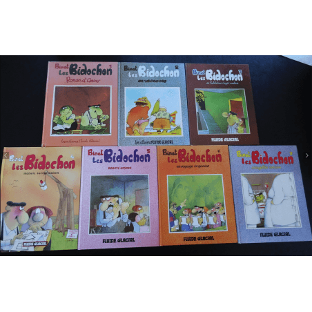 The Bidochon T.01 to T.07 / Binet / 5x dedications - 7x C - EO/R - (1984/1999)