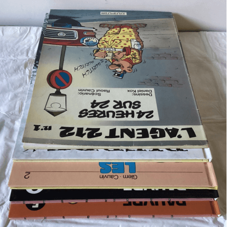 Cauvin / 5 Albums / 5x dédicaces / 4xC + B / EO / (1981/1998)